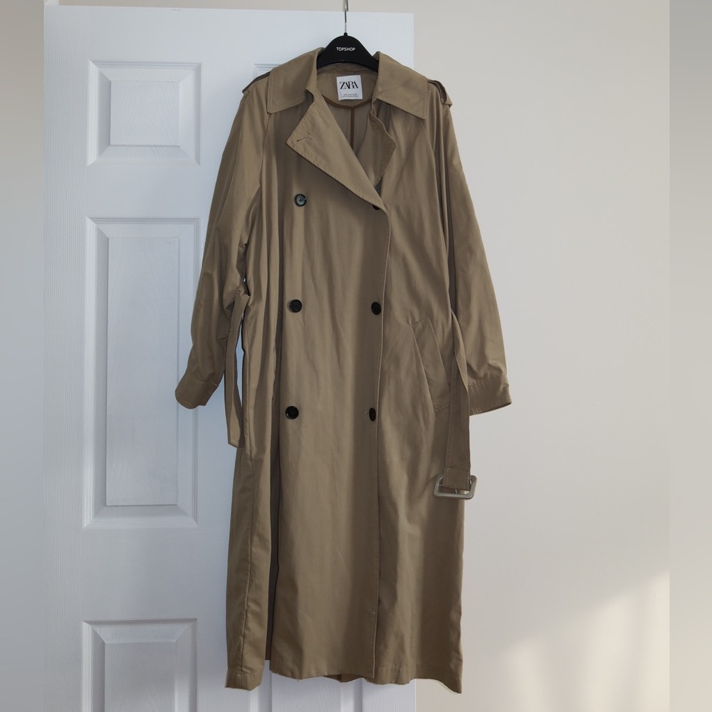 Zara Women's Classic Brown Trench Coat